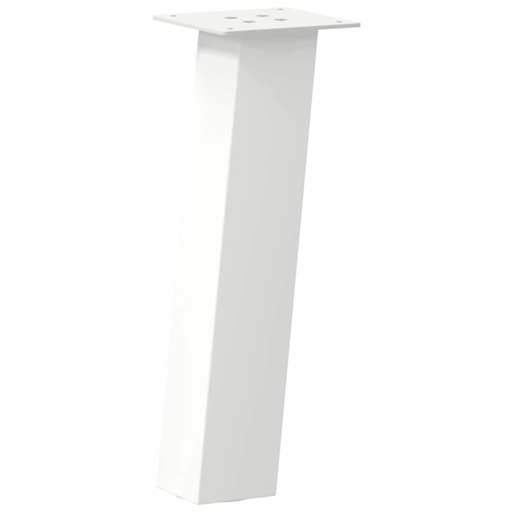 4 db fehér dohányzóasztal láb 30 cm acél