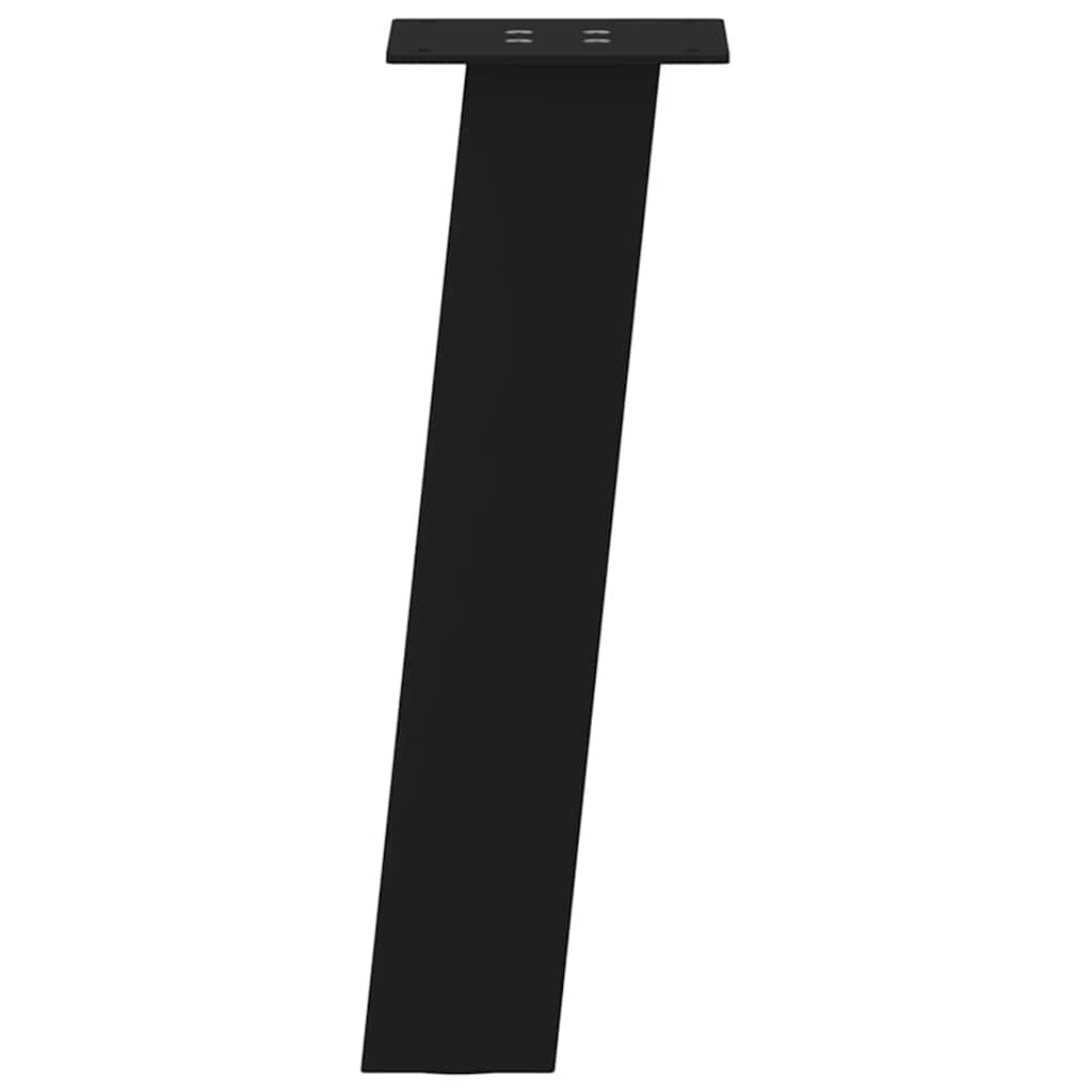 4 db fekete acél dohányzóasztal láb 42 cm