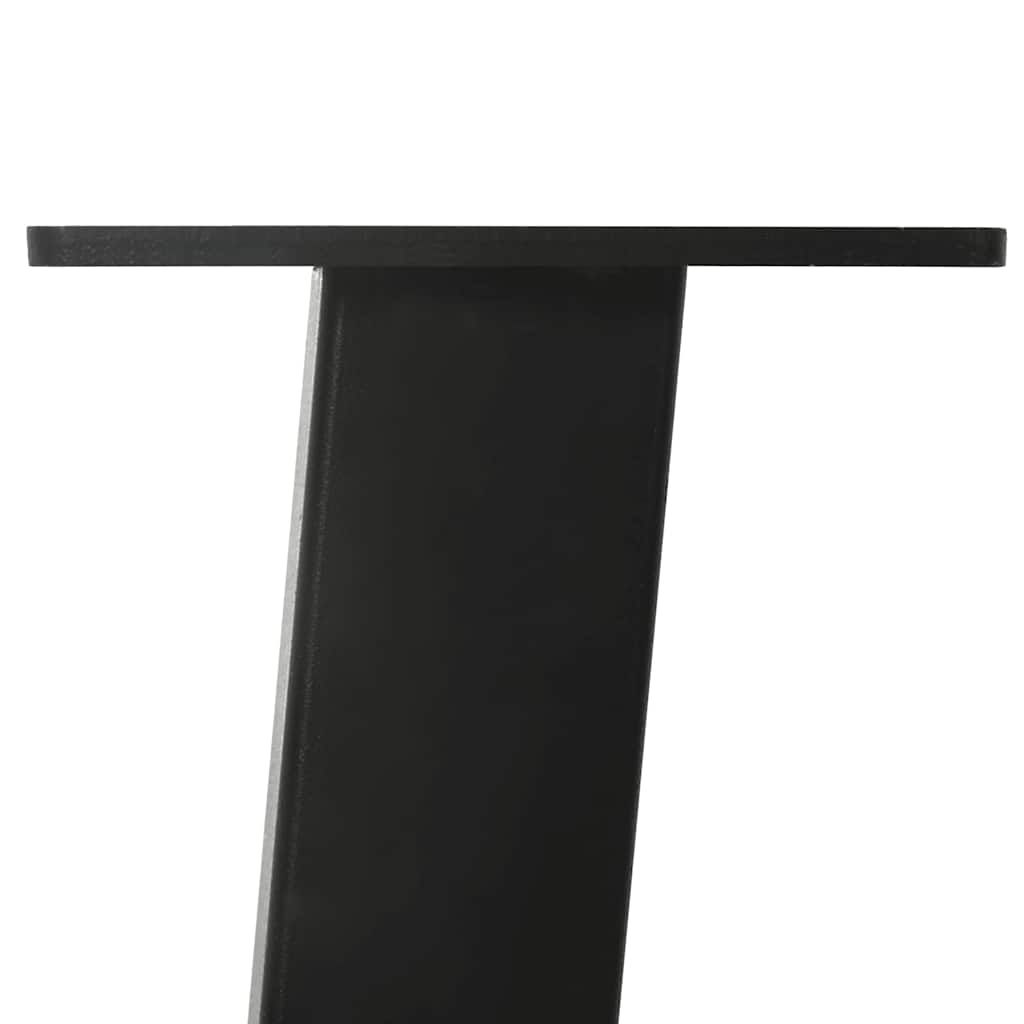 4 db fekete acél dohányzóasztal láb 42 cm