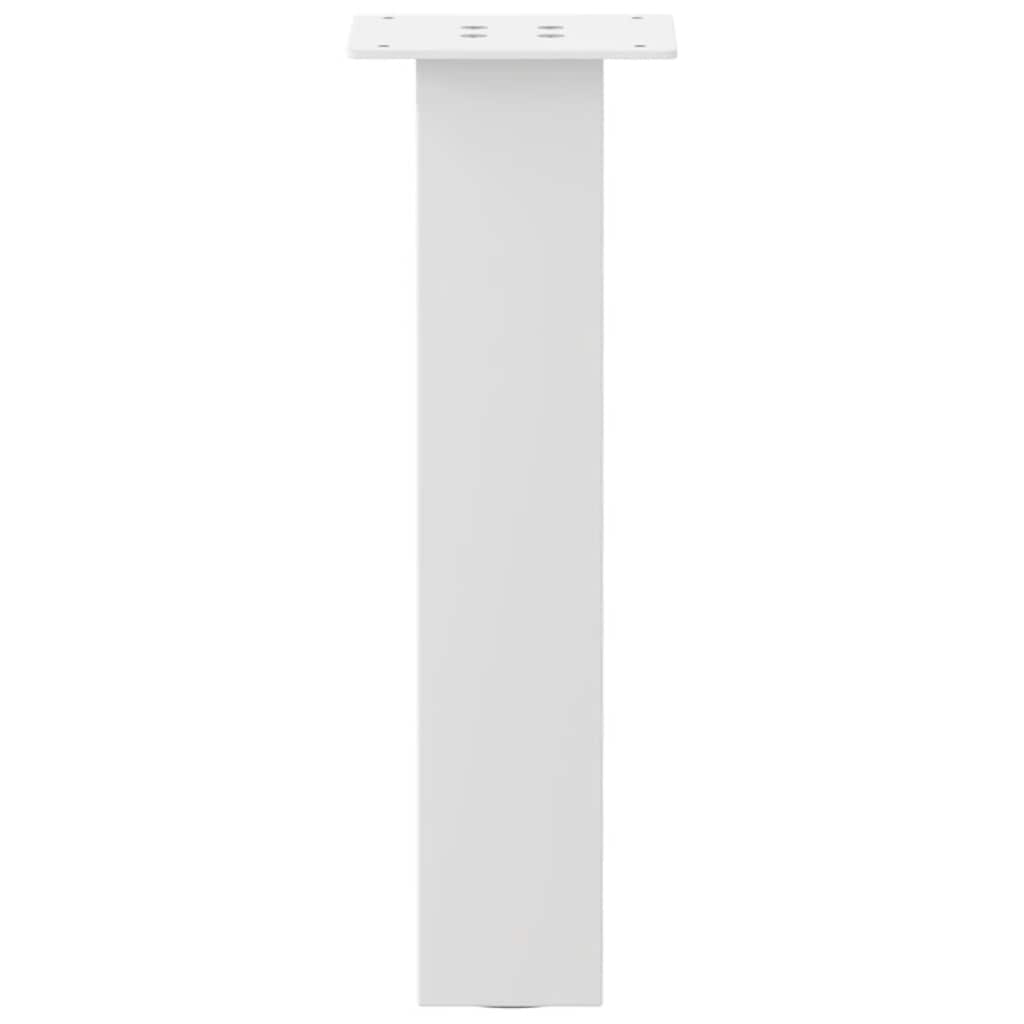 4 db fehér dohányzóasztal láb 42 cm acél