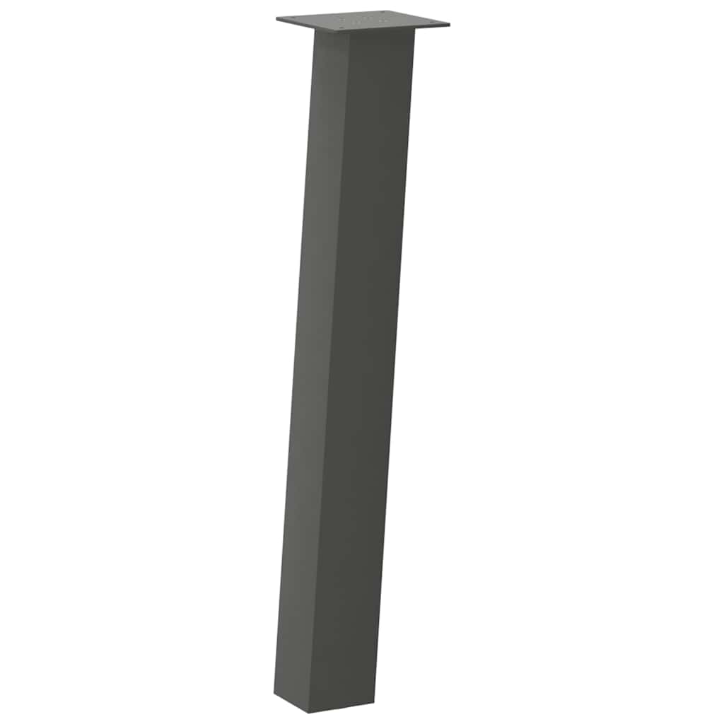 4 db antracitszürke acél konzolasztal láb 72 cm