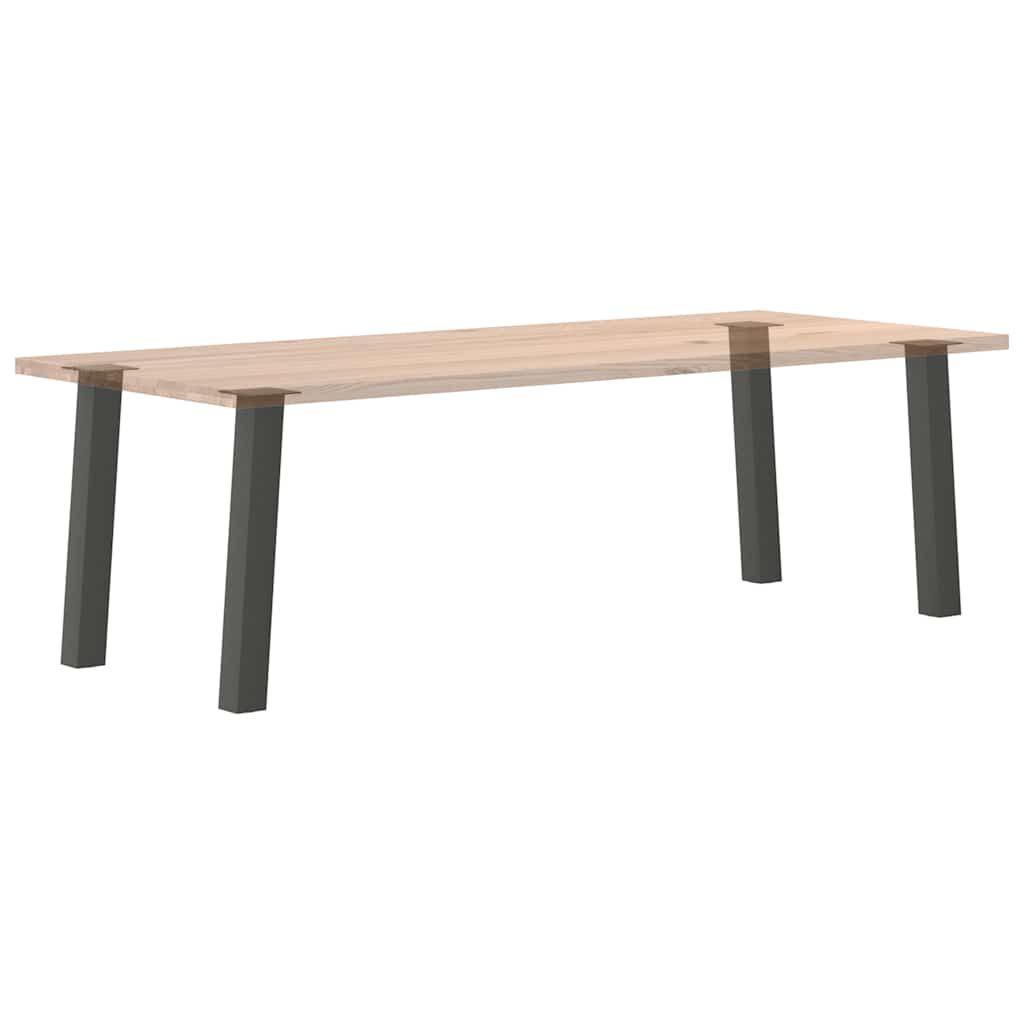 4 db antracitszürke acél konzolasztal láb 72 cm
