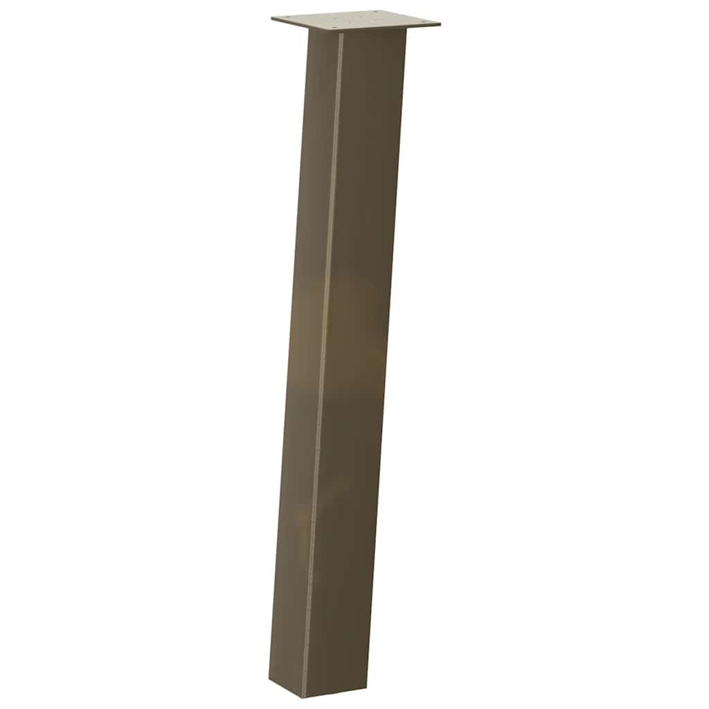 4 db natúr acél konzolasztal láb 72 cm