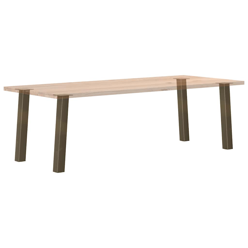 4 db natúr acél konzolasztal láb 72 cm