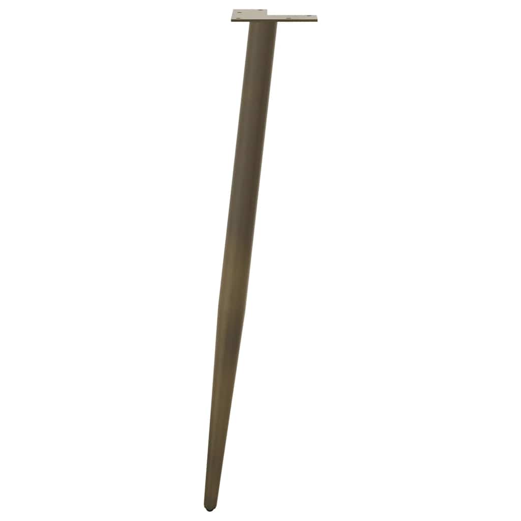 4 db kúpos alakú natúr acél konzolasztal láb 72-73 cm
