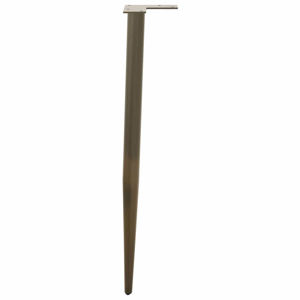 4 db kúpos alakú natúr acél konzolasztal láb 72-73 cm