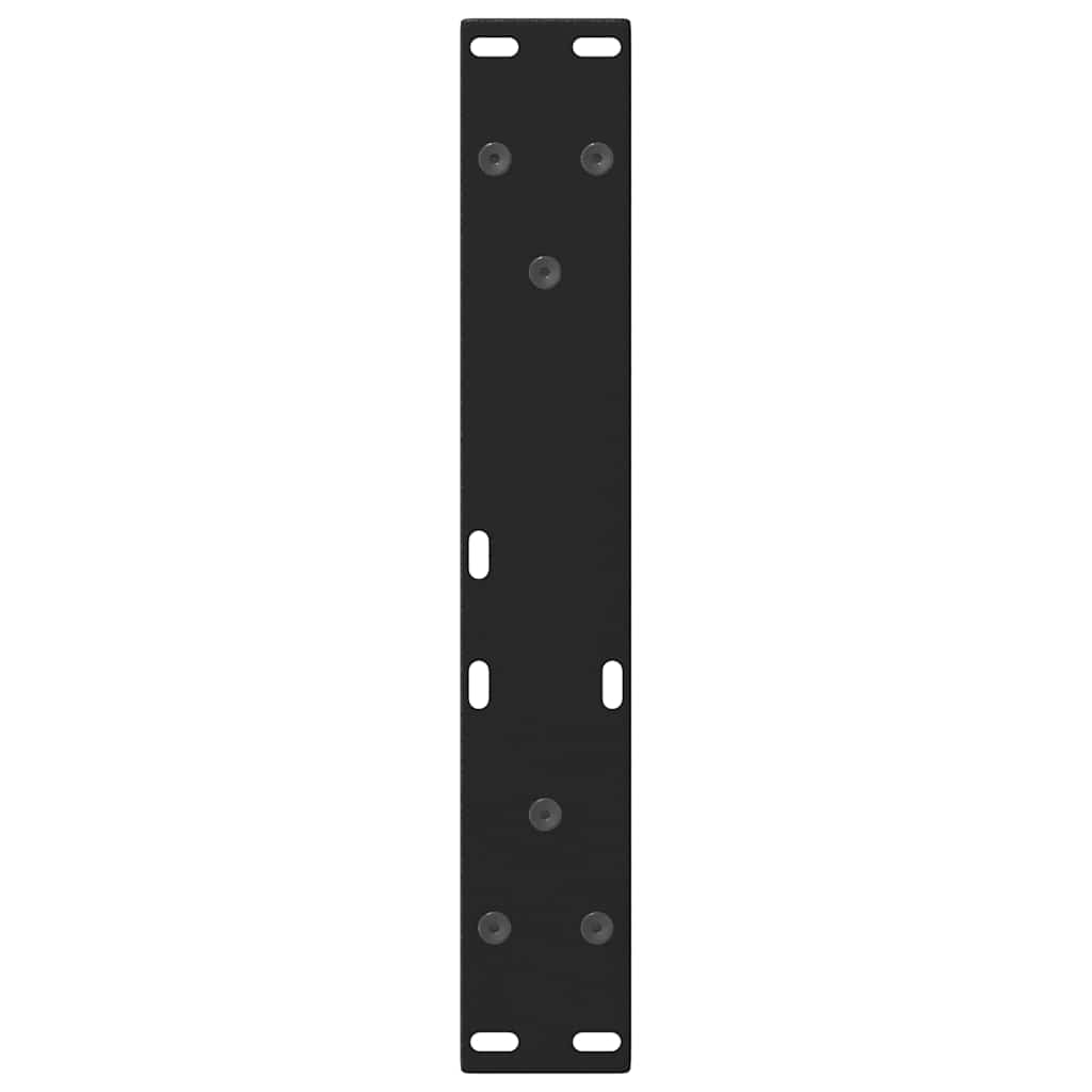 2 db fekete, V-alakú acél dohányzóasztal láb 30 x (30-31,3) cm