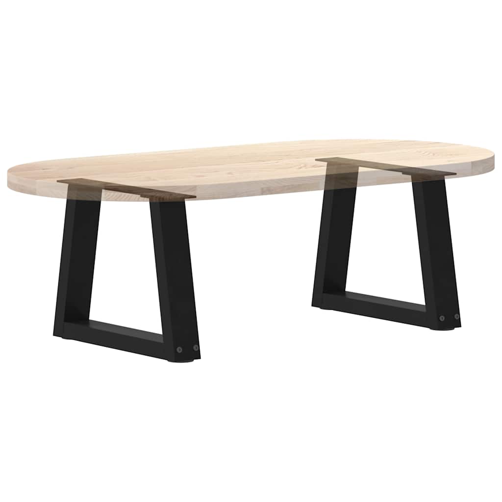 2 db fekete, V-alakú acél dohányzóasztal láb 30 x (30-31,3) cm