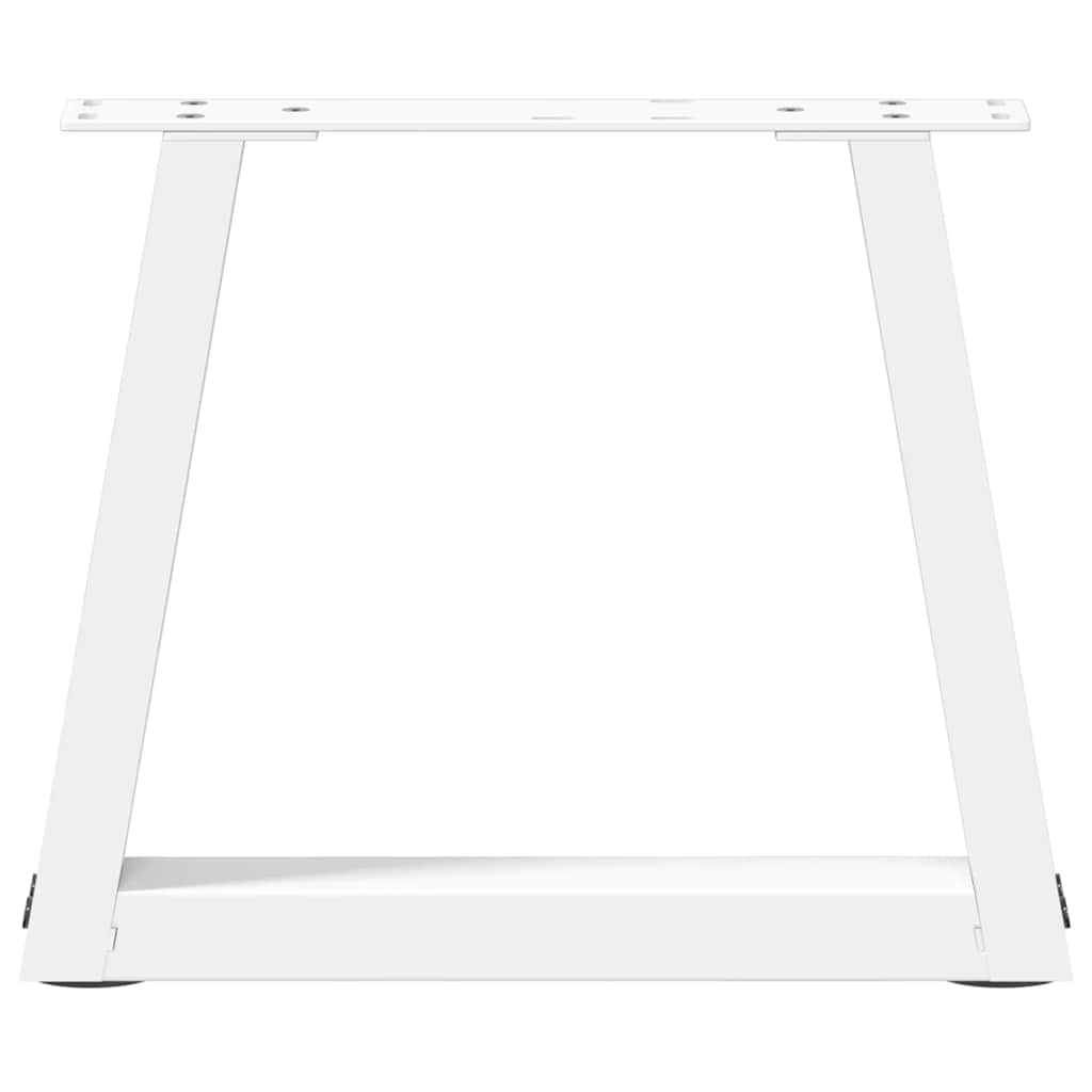 2 db fehér, V-alakú acél dohányzóasztal láb 30 x (30-31,3) cm