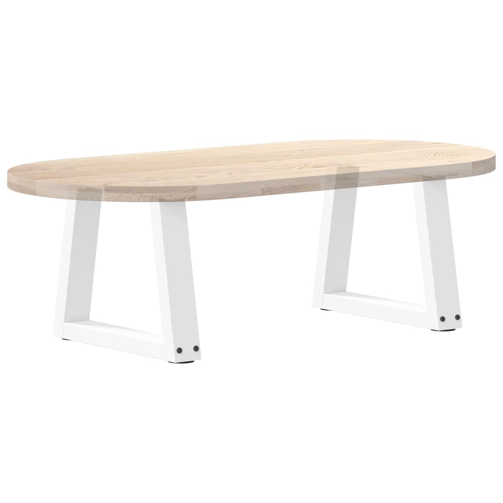 2 db fehér, V-alakú acél dohányzóasztal láb 30 x (30-31,3) cm