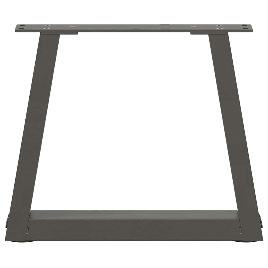 2 db antracitszürke, V-alakú acél dohányzóasztal láb 30x(30-31,3) cm