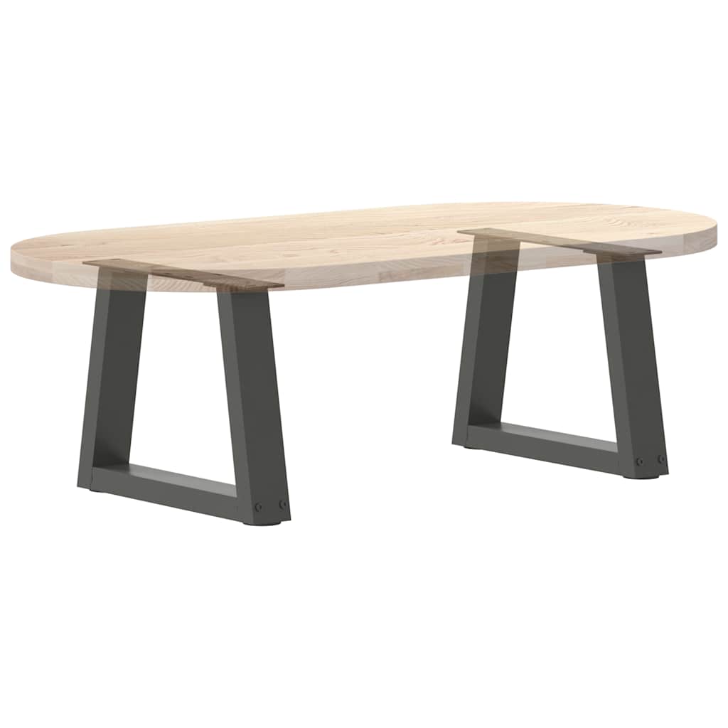 2 db antracitszürke, V-alakú acél dohányzóasztal láb 30x(30-31,3) cm