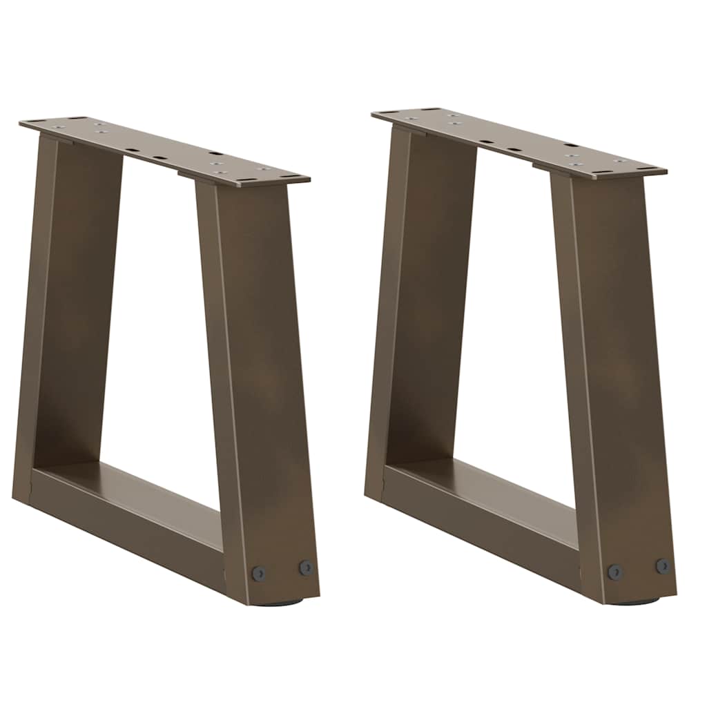 2 db V-alakú natúr acél dohányzóasztal láb 30x(30-31,3) cm