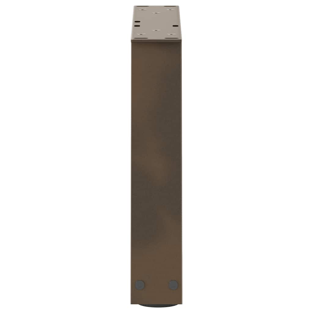 2 db V-alakú natúr acél dohányzóasztal láb 30x(30-31,3) cm