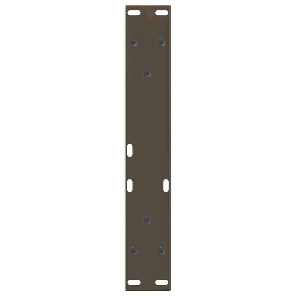 2 db V-alakú natúr acél dohányzóasztal láb 30x(30-31,3) cm