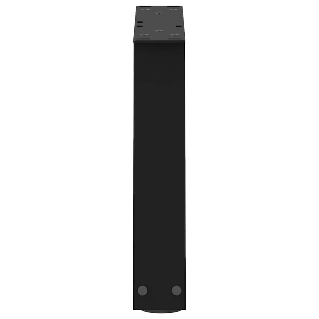 2 db fekete, V-alakú acél dohányzóasztal láb 40 x (30-31,3) cm