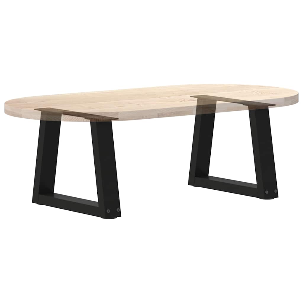 2 db fekete, V-alakú acél dohányzóasztal láb 40 x (30-31,3) cm