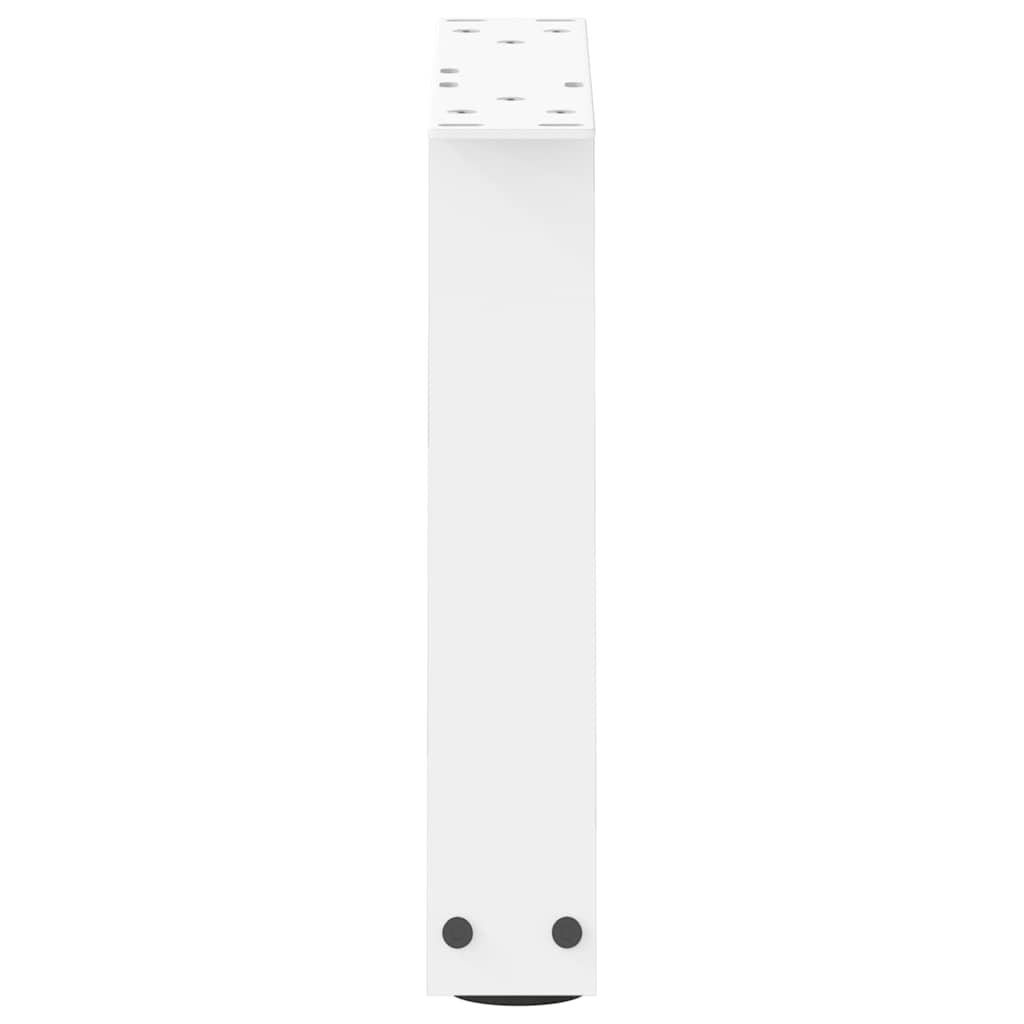 2 db fehér, V-alakú acél dohányzóasztal láb 40 x (30-31,3) cm