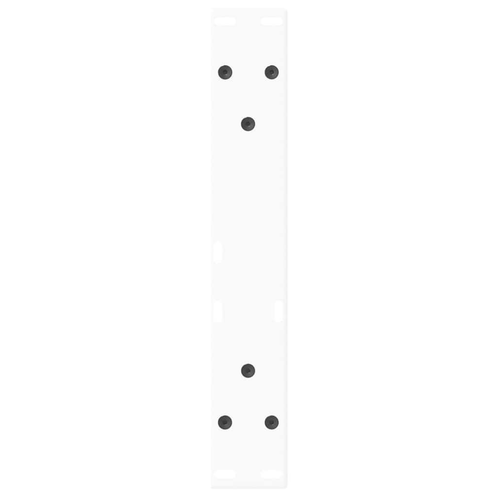 2 db fehér, V-alakú acél dohányzóasztal láb 40 x (30-31,3) cm