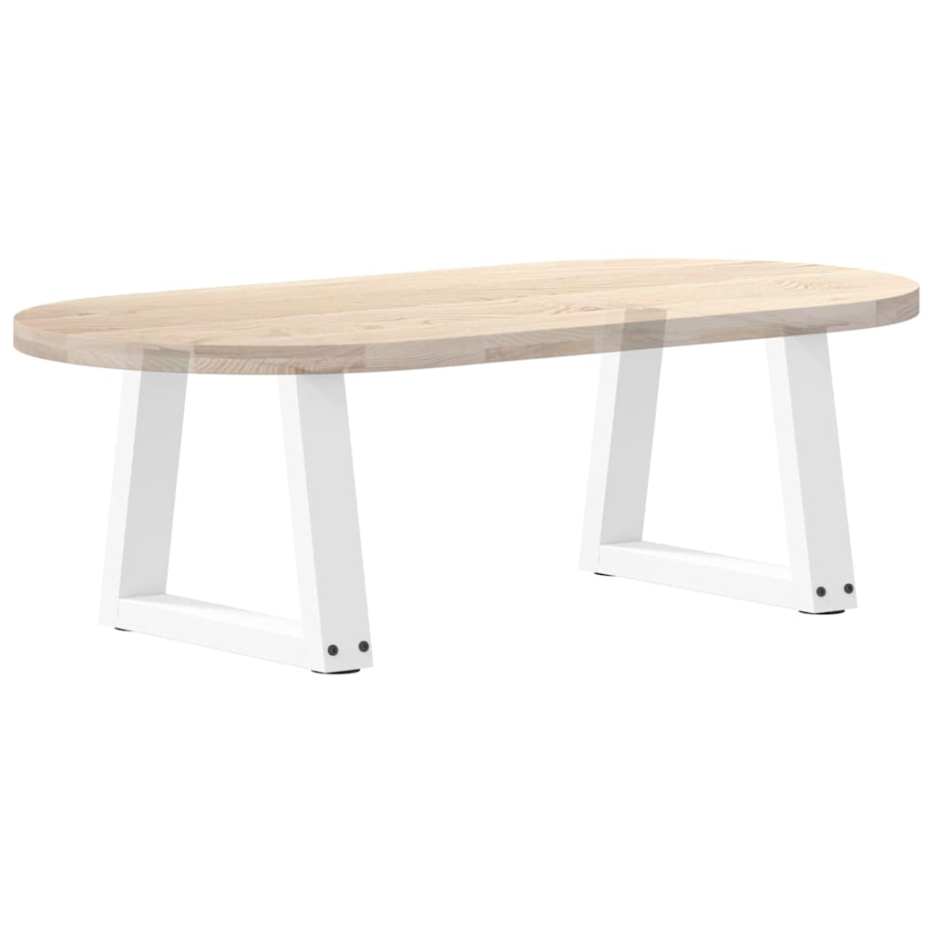 2 db fehér, V-alakú acél dohányzóasztal láb 40 x (30-31,3) cm