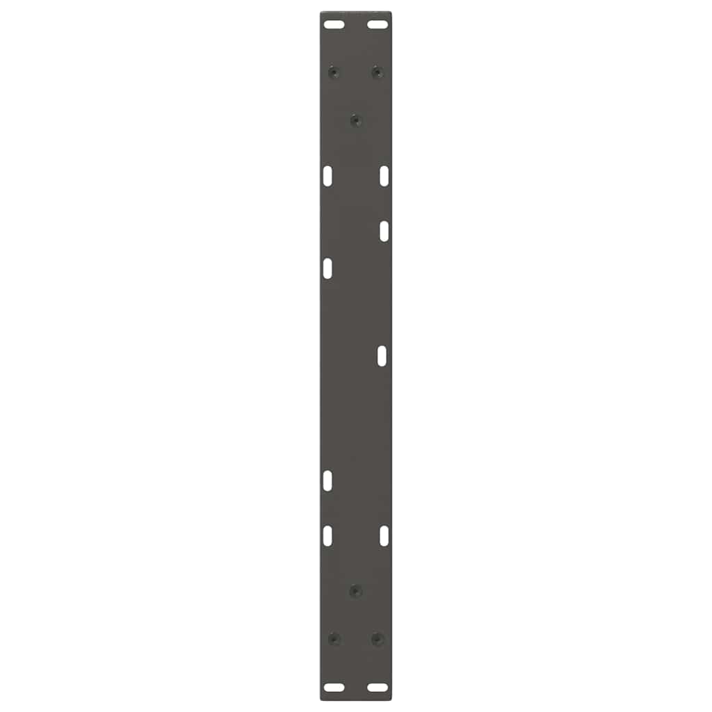 2 db antracitszürke, V-alakú acél dohányzóasztal láb 50 x (30-31,3) cm