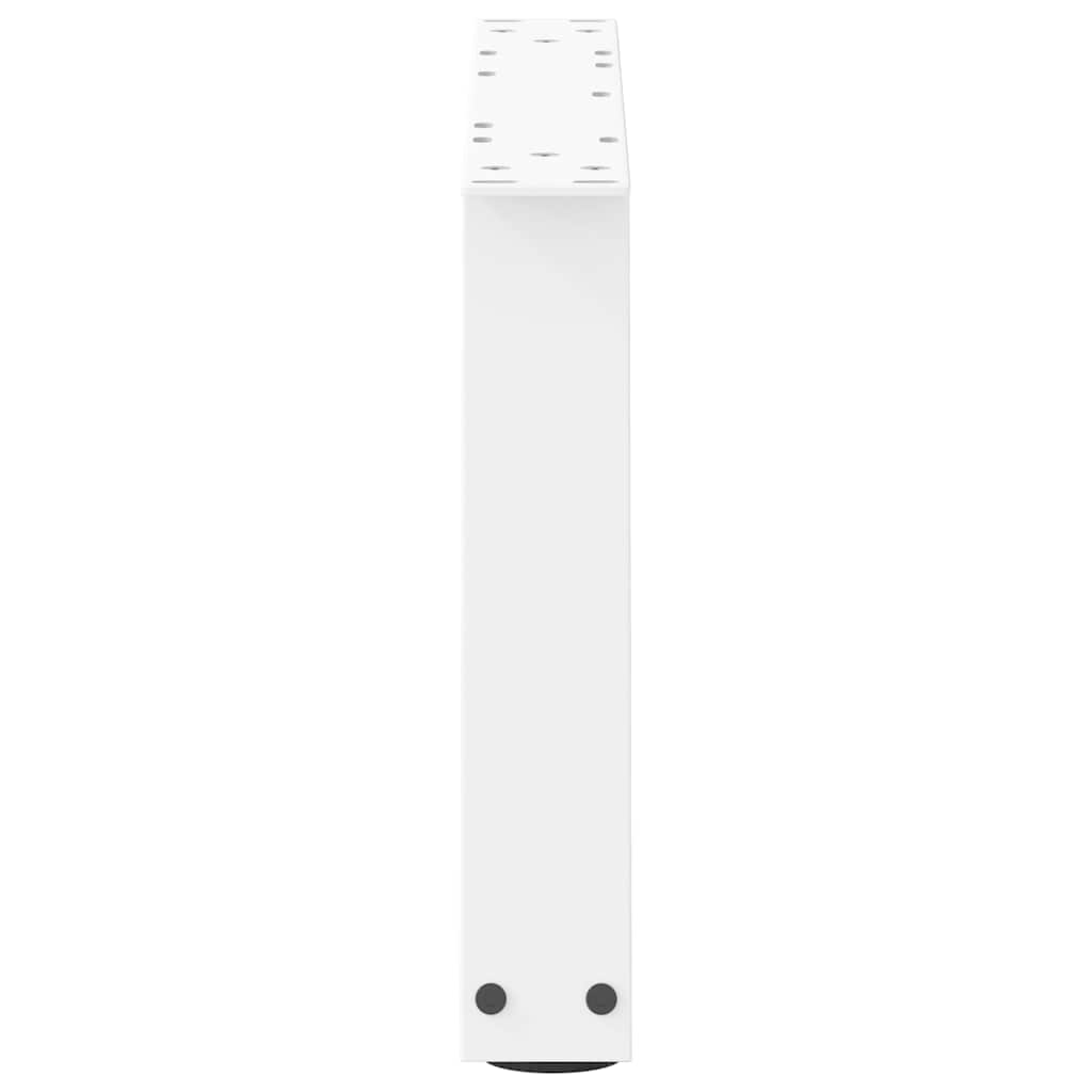 2 db fehér, V-alakú acél dohányzóasztal láb 60 x (30-31,3) cm