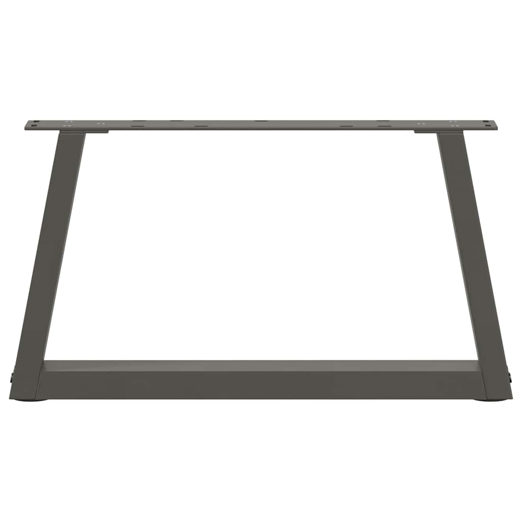 2 db antracitszürke, V-alakú acél dohányzóasztal láb 60 x (30-31,3) cm