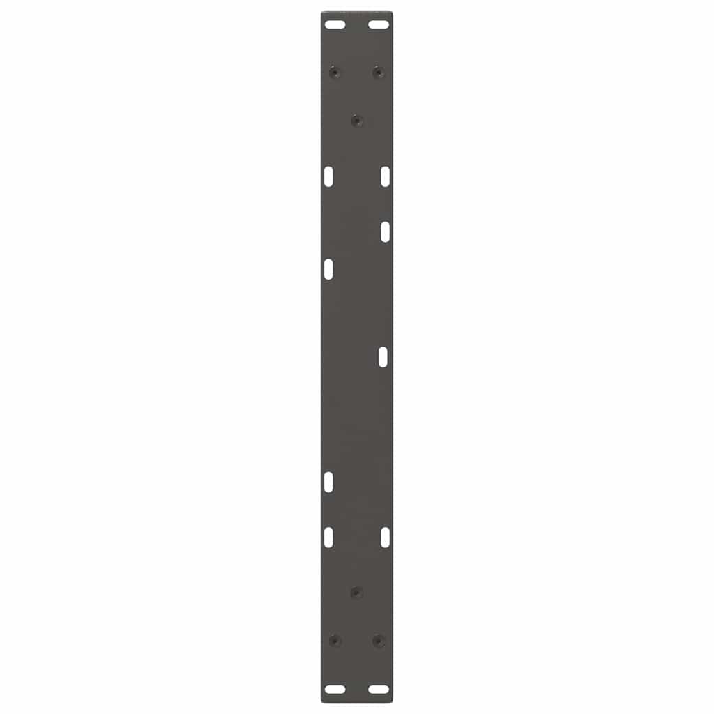 2 db antracitszürke, V-alakú acél dohányzóasztal láb 60 x (30-31,3) cm