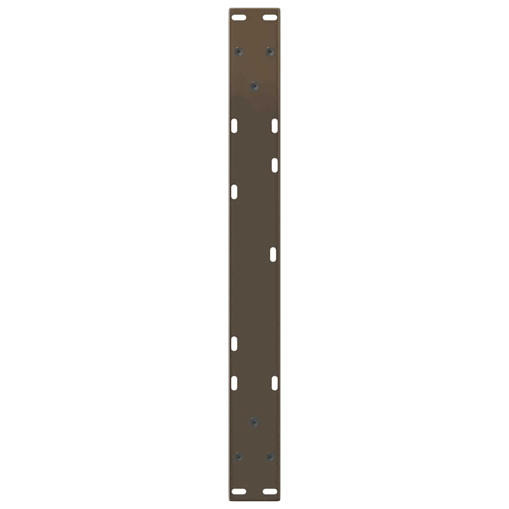 2 db V-alakú natúr acél dohányzóasztal láb 60x(30-31,3) cm
