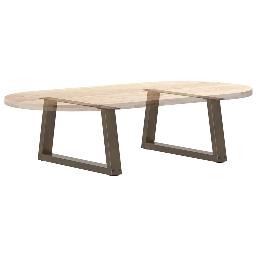 2 db V-alakú natúr acél dohányzóasztal láb 60x(30-31,3) cm