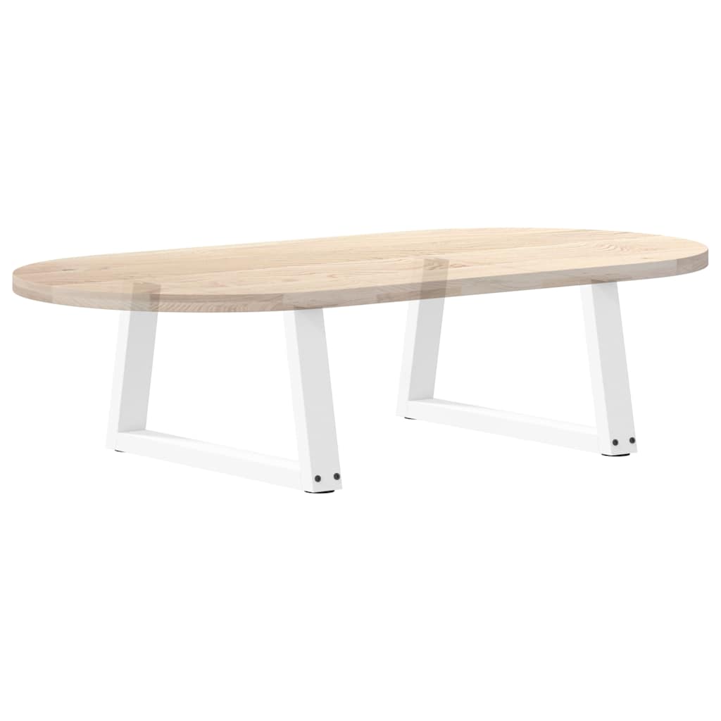 2 db fehér, V-alakú acél dohányzóasztal láb 70 x (30-31,3) cm