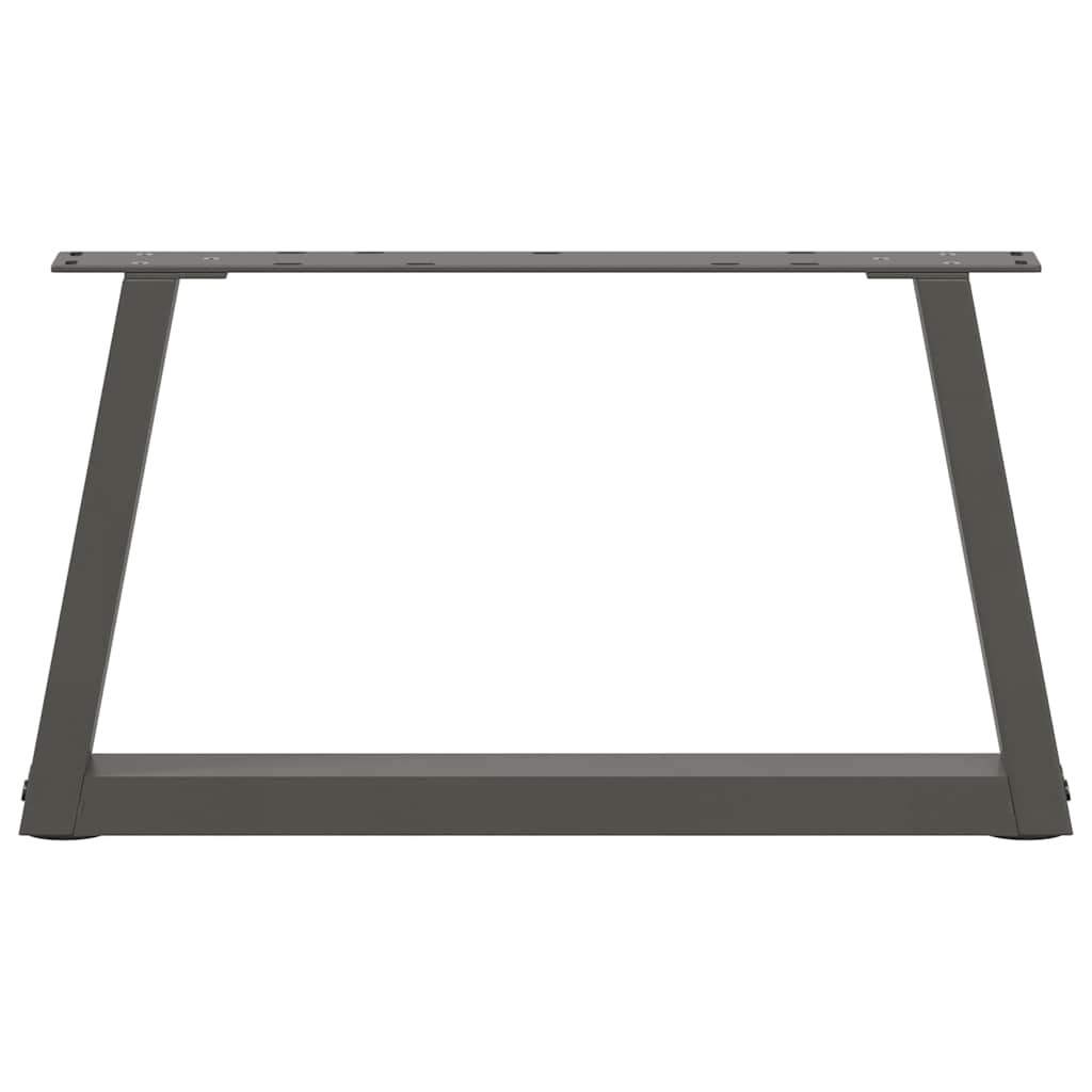 2 db antracitszürke, V-alakú acél dohányzóasztal láb 70 x (30-31,3) cm