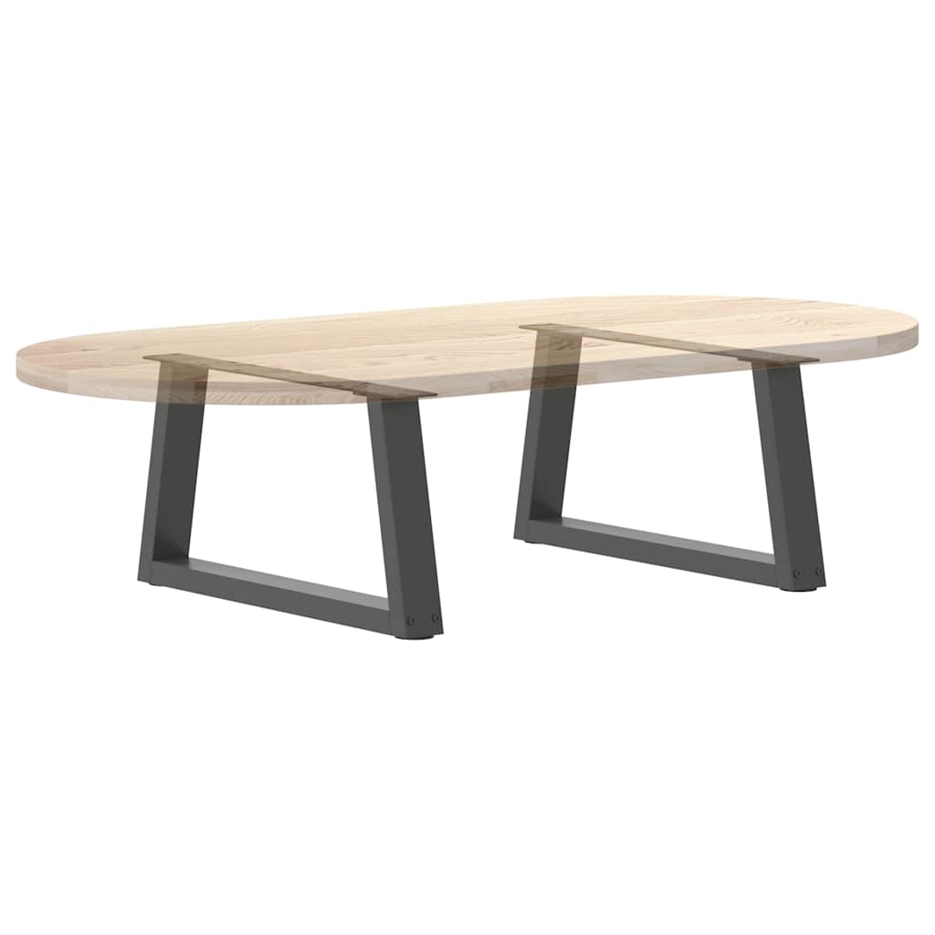 2 db antracitszürke, V-alakú acél dohányzóasztal láb 70 x (30-31,3) cm
