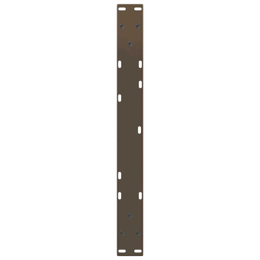 2 db V-alakú natúr acél dohányzóasztal láb 70 x (30-31,3) cm
