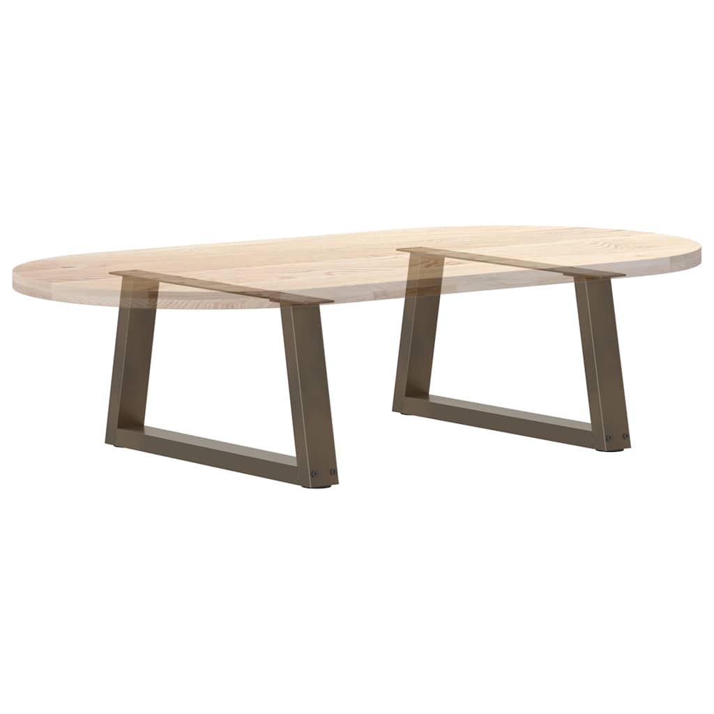 2 db V-alakú natúr acél dohányzóasztal láb 70 x (30-31,3) cm