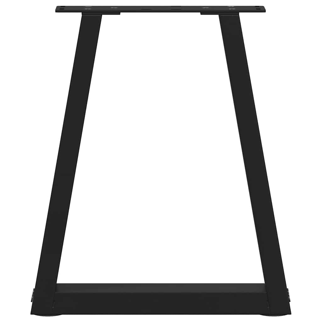 2 db fekete, V-alakú acél dohányzóasztal láb 28 x (42-43,3) cm