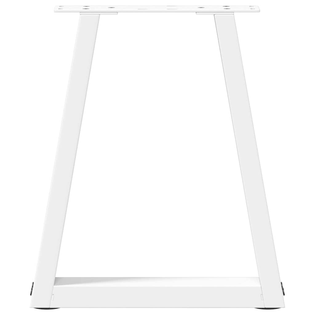 2 db fehér, V-alakú acél dohányzóasztal láb 28 x (42-43,3) cm