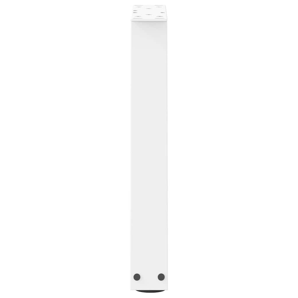 2 db fehér, V-alakú acél dohányzóasztal láb 28 x (42-43,3) cm