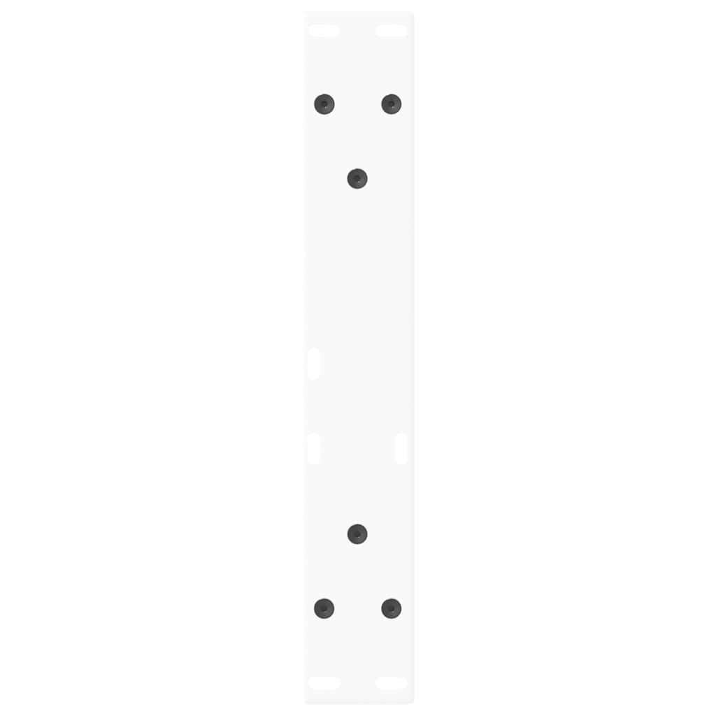 2 db fehér, V-alakú acél dohányzóasztal láb 28 x (42-43,3) cm