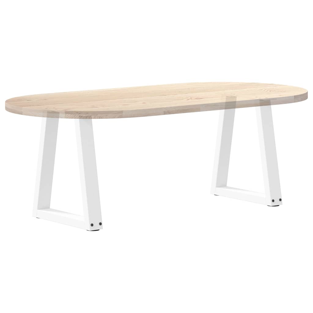 2 db fehér, V-alakú acél dohányzóasztal láb 28 x (42-43,3) cm