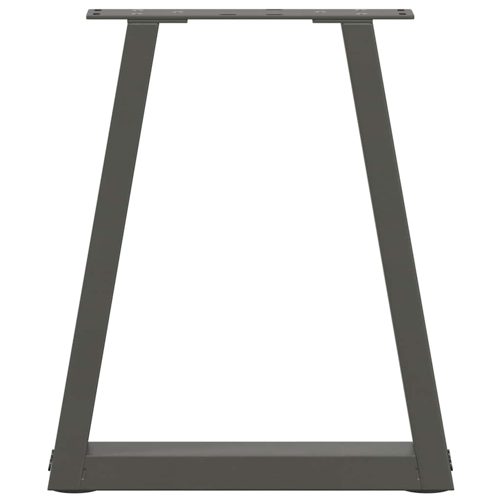 2 db antracitszürke, V-alakú acél dohányzóasztal láb 28 x (42-43,3) cm