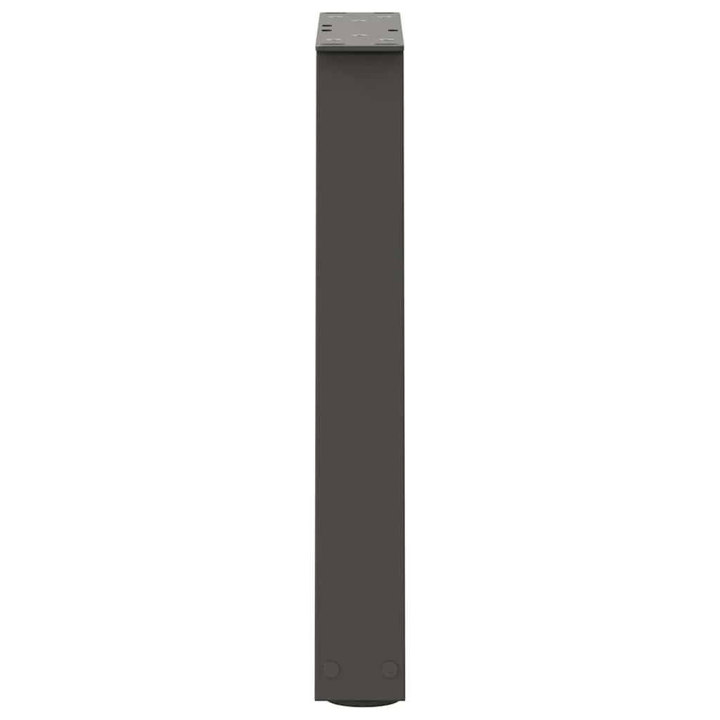 2 db antracitszürke, V-alakú acél dohányzóasztal láb 28 x (42-43,3) cm