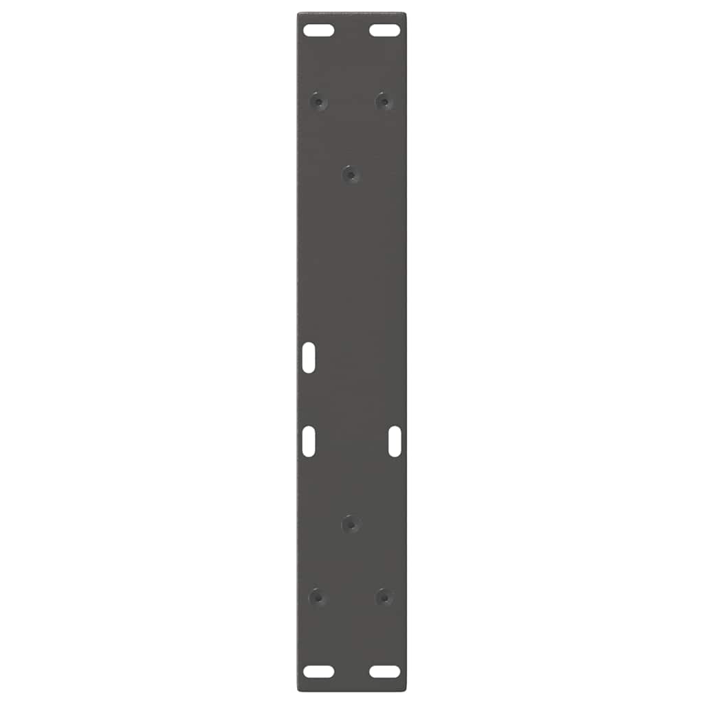 2 db antracitszürke, V-alakú acél dohányzóasztal láb 28 x (42-43,3) cm
