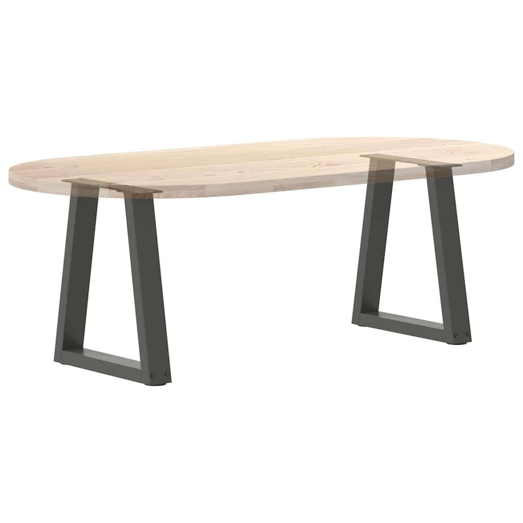 2 db antracitszürke, V-alakú acél dohányzóasztal láb 28 x (42-43,3) cm