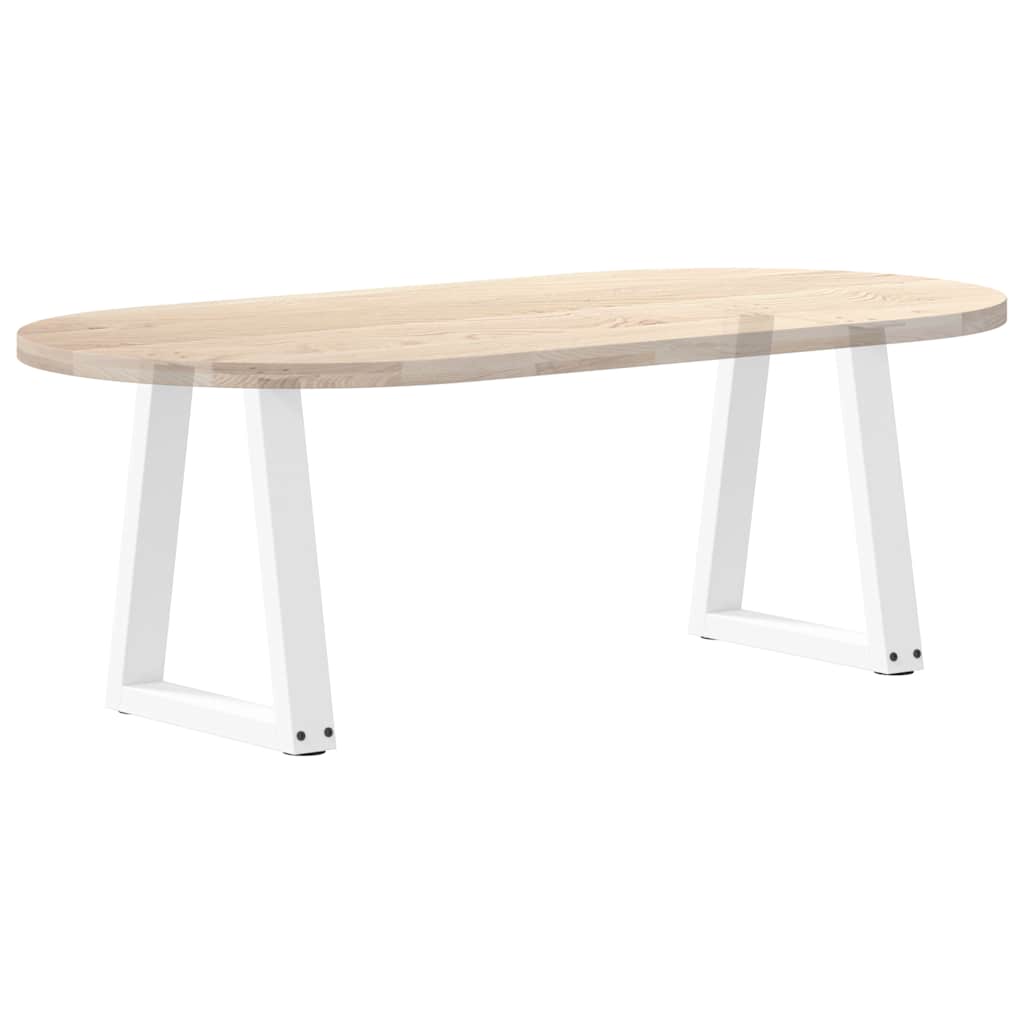 2 db fehér, V-alakú acél dohányzóasztal láb 38x(42-43,3) cm