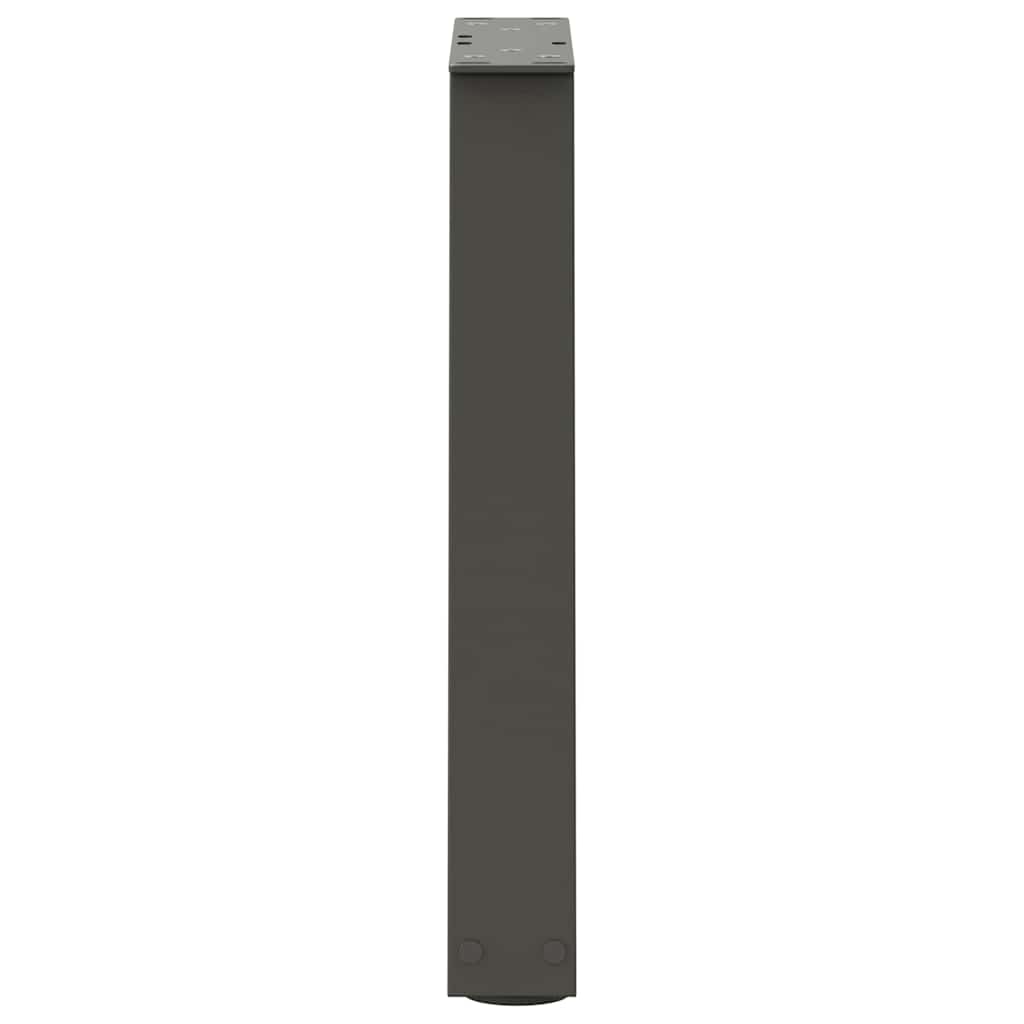 2 db antracitszürke, V-alakú acél dohányzóasztal láb 38x(42-43,3) cm