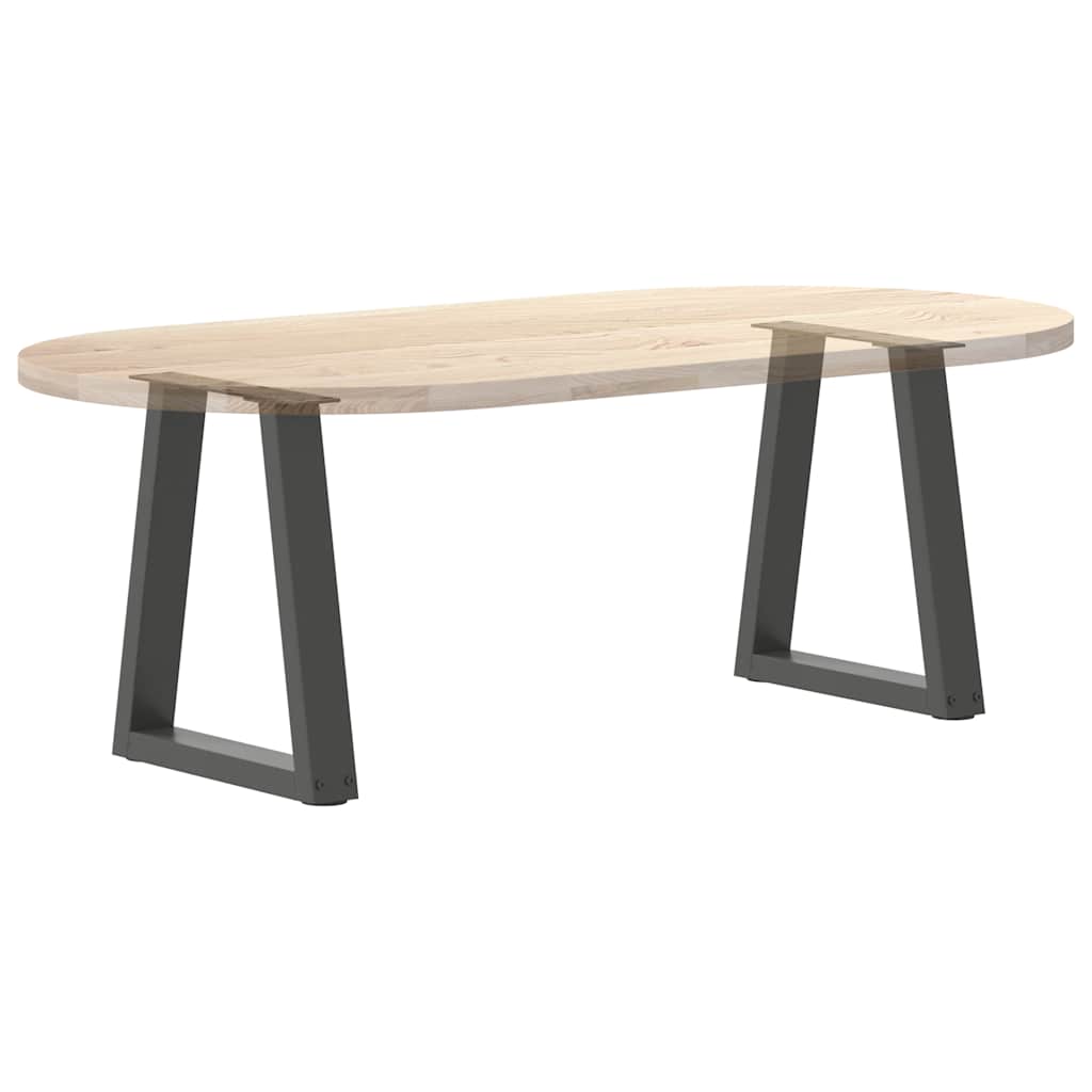 2 db antracitszürke, V-alakú acél dohányzóasztal láb 38x(42-43,3) cm