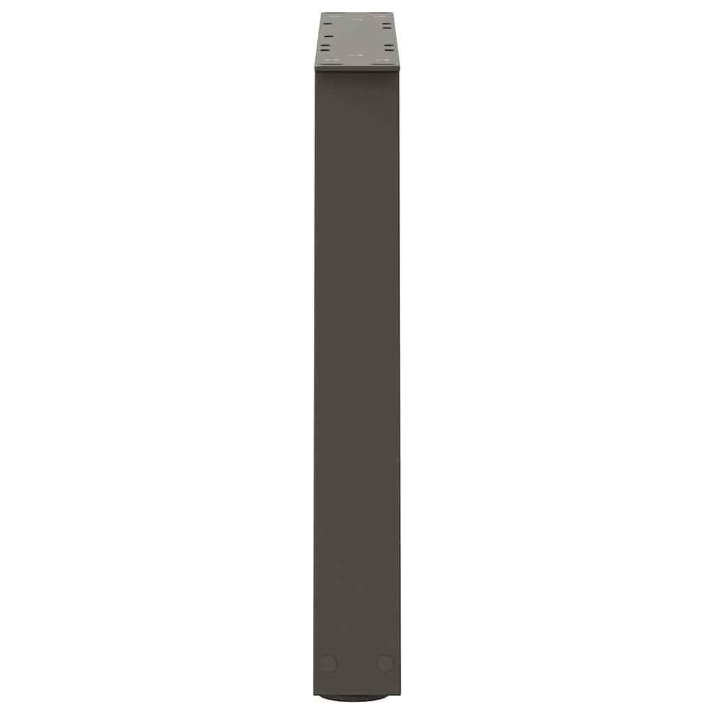 2 db antracitszürke, V-alakú acél dohányzóasztal láb 50 x (42-43,3) cm