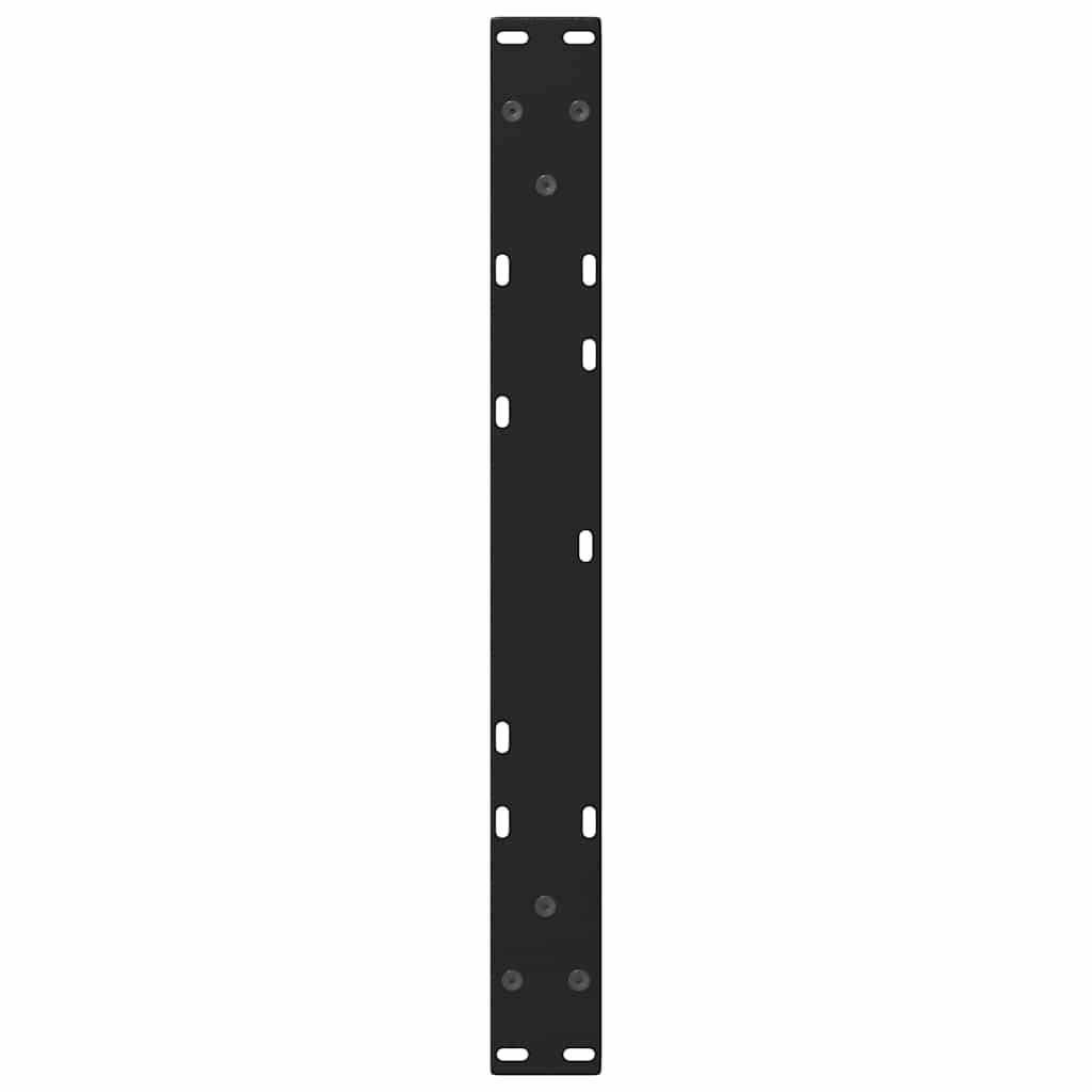 2 db fekete, V-alakú acél dohányzóasztal láb 60 x (42-43,3) cm