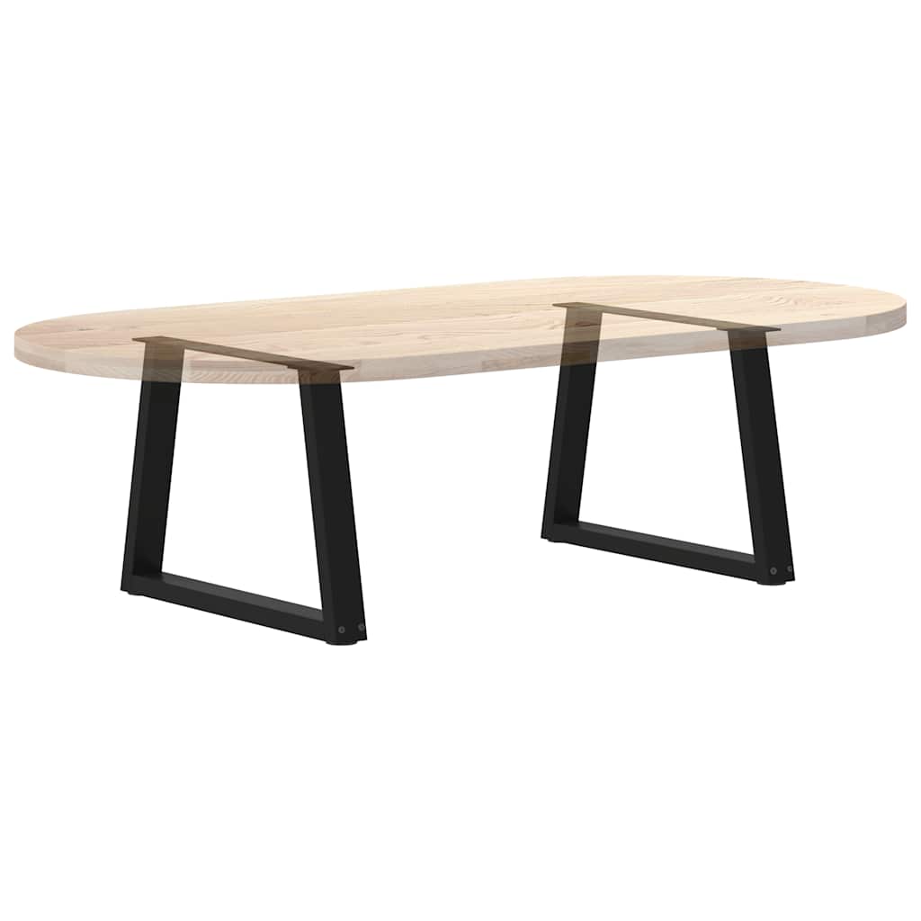 2 db fekete, V-alakú acél dohányzóasztal láb 60 x (42-43,3) cm